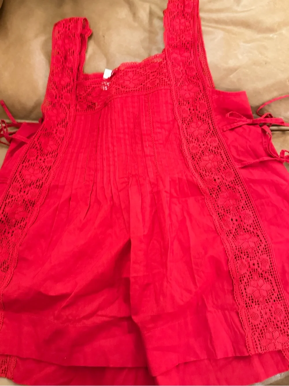 MADEWELL M The Sophie Top COTTON LACE TANK OA390 $88